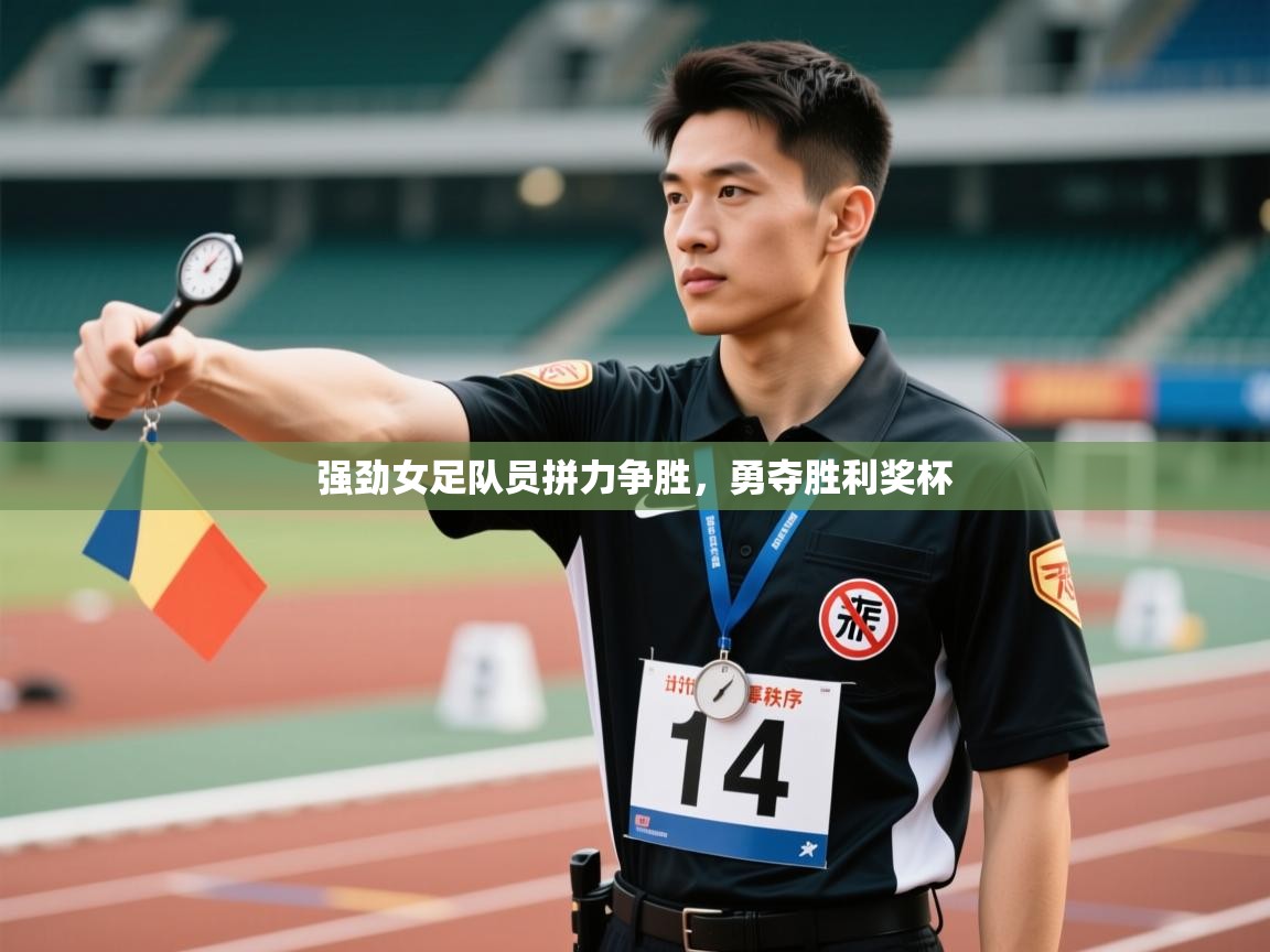 强劲女足队员拼力争胜，勇夺胜利奖杯